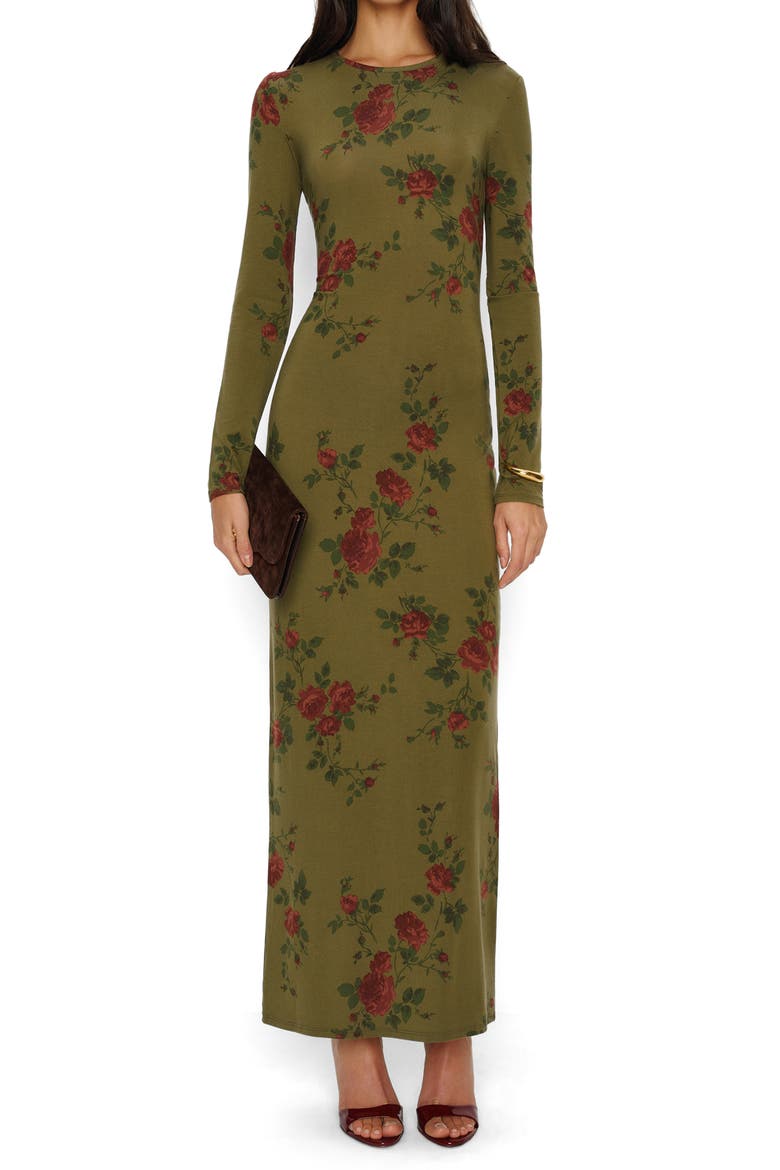 floral knit dresses Sweetest Smile Floral Sweater Dress in Black