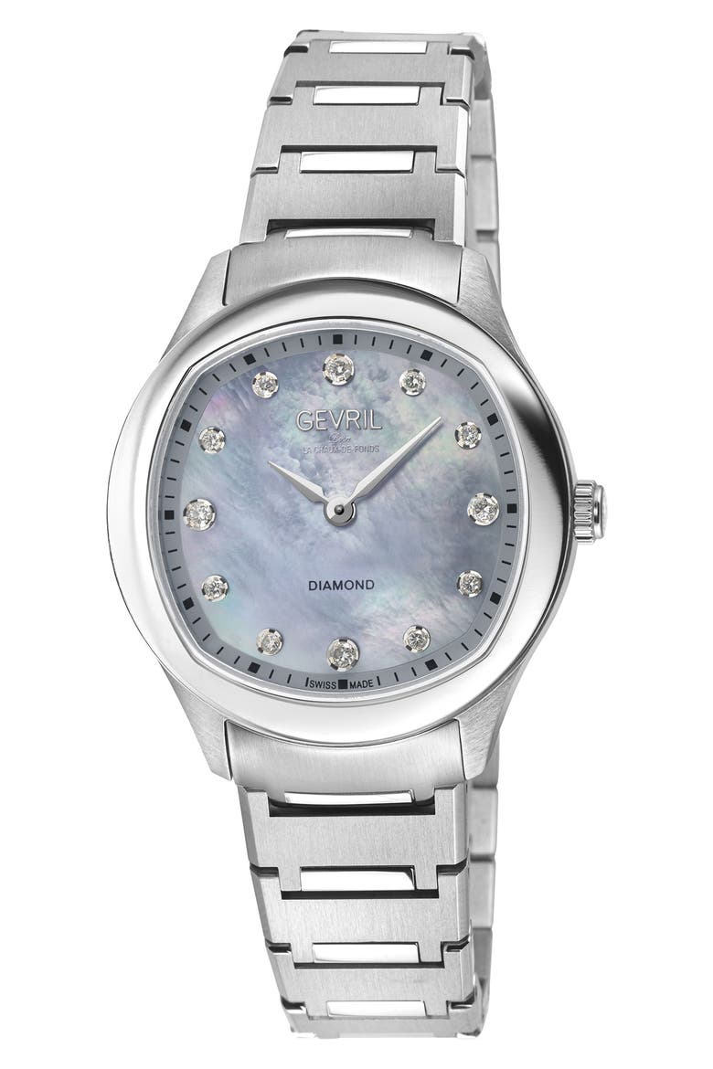 Morcote Bracelet Watch, 32mm, Main, color, SILVER