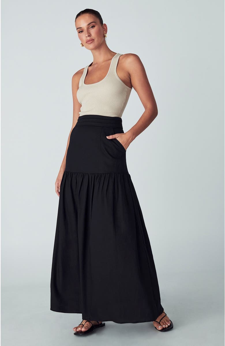 WILLA Valencia Skirt, Alternate, color, Black