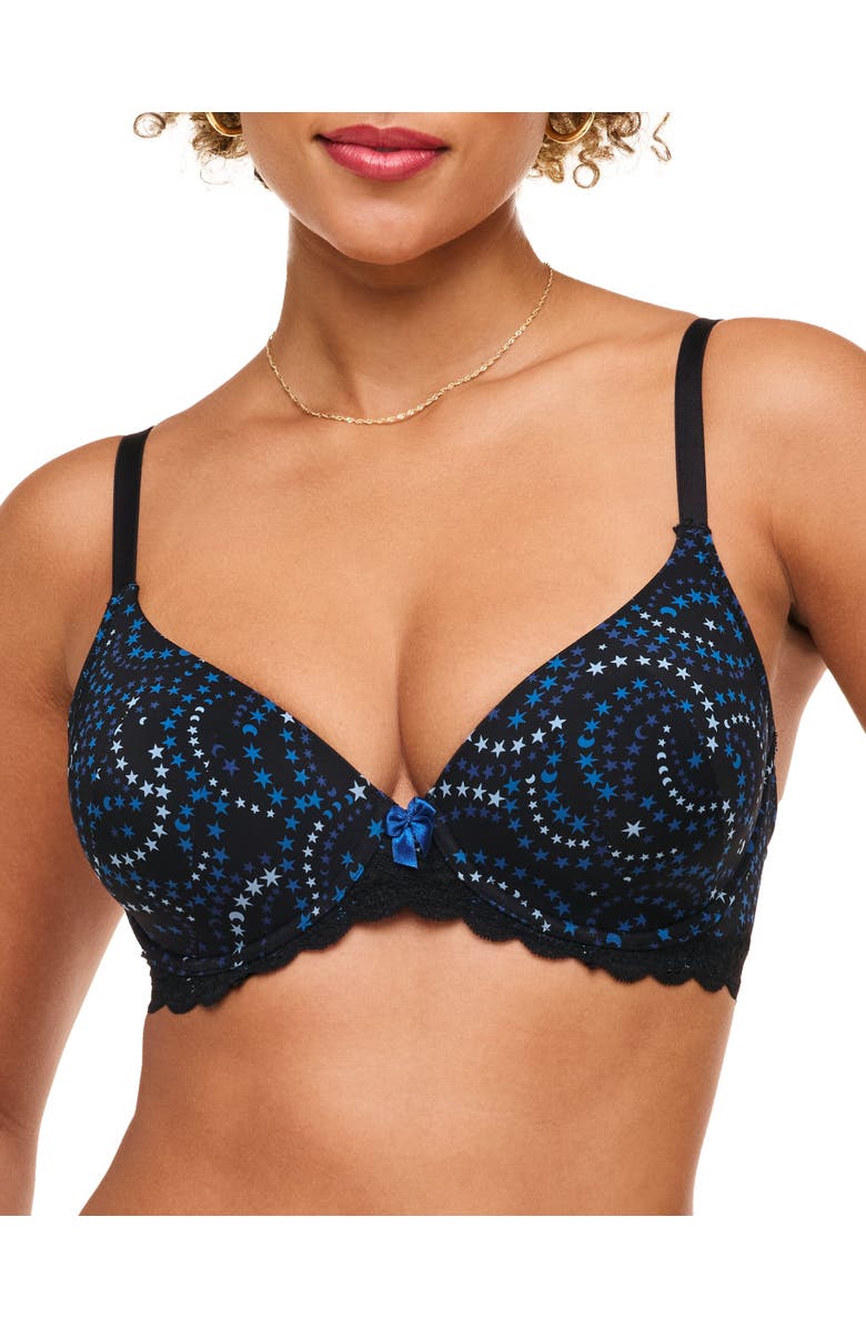 Adore Me Kati Contour Demi Bra, Main, color, Novelty Black