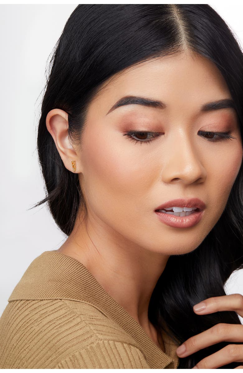 Bony Levy 14K Gold Citrine Stud Earrings, Alternate, color, 