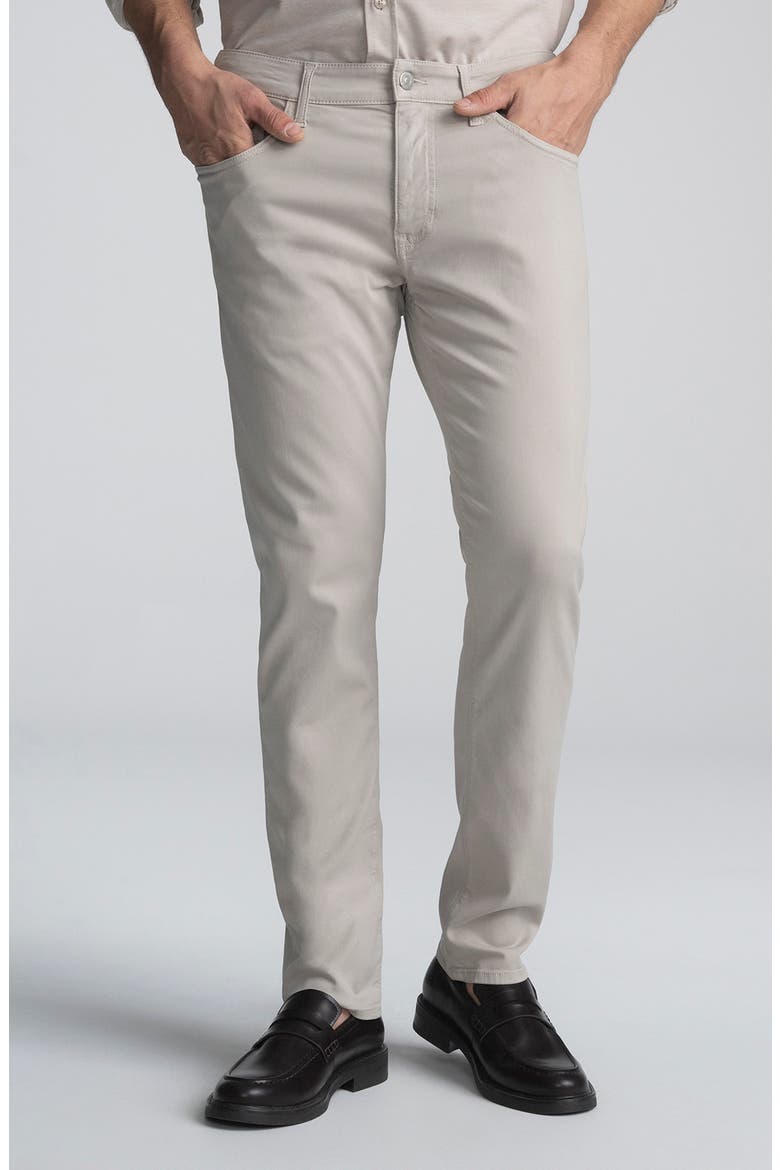 Jake Slim Fit Twill Pants, Main, color, PEBBLE CITY