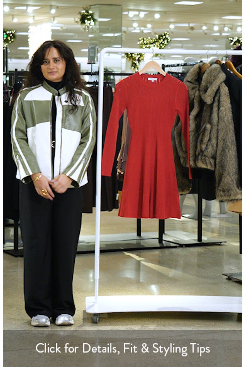 Tina Pointelle Sweater Minidress video
