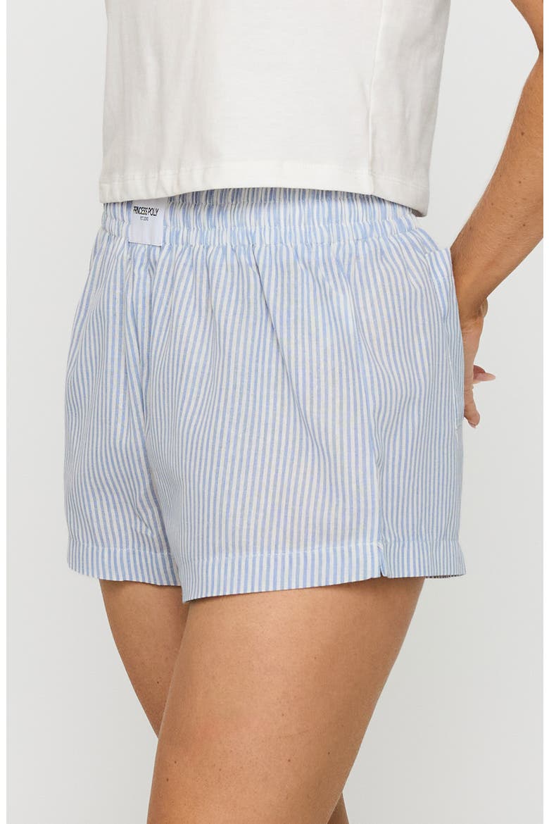 Sincar Stripe Cotton Blend Boxer Shorts, Alternate, color, BLUE / WHITE STRIPE