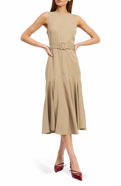 En Saison Autumn Belted Midi Dress