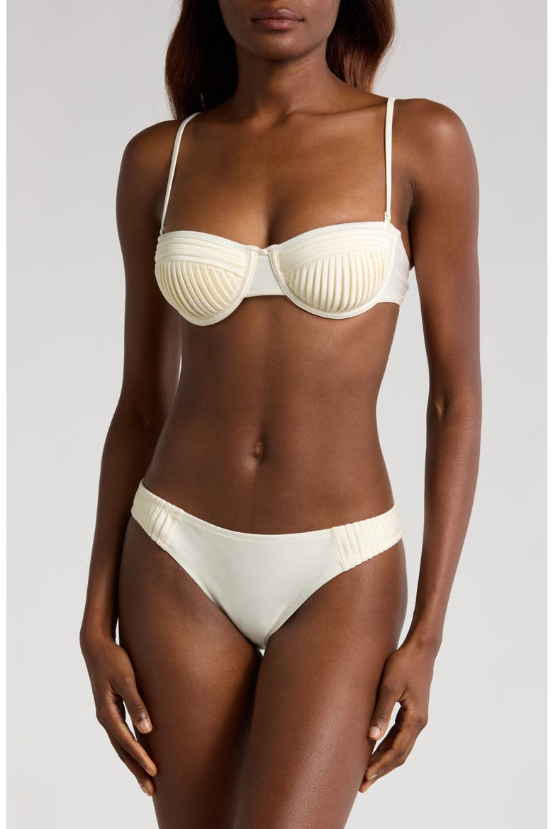 Solene Underwire Bikini Top, Alternate, color, BRULE
