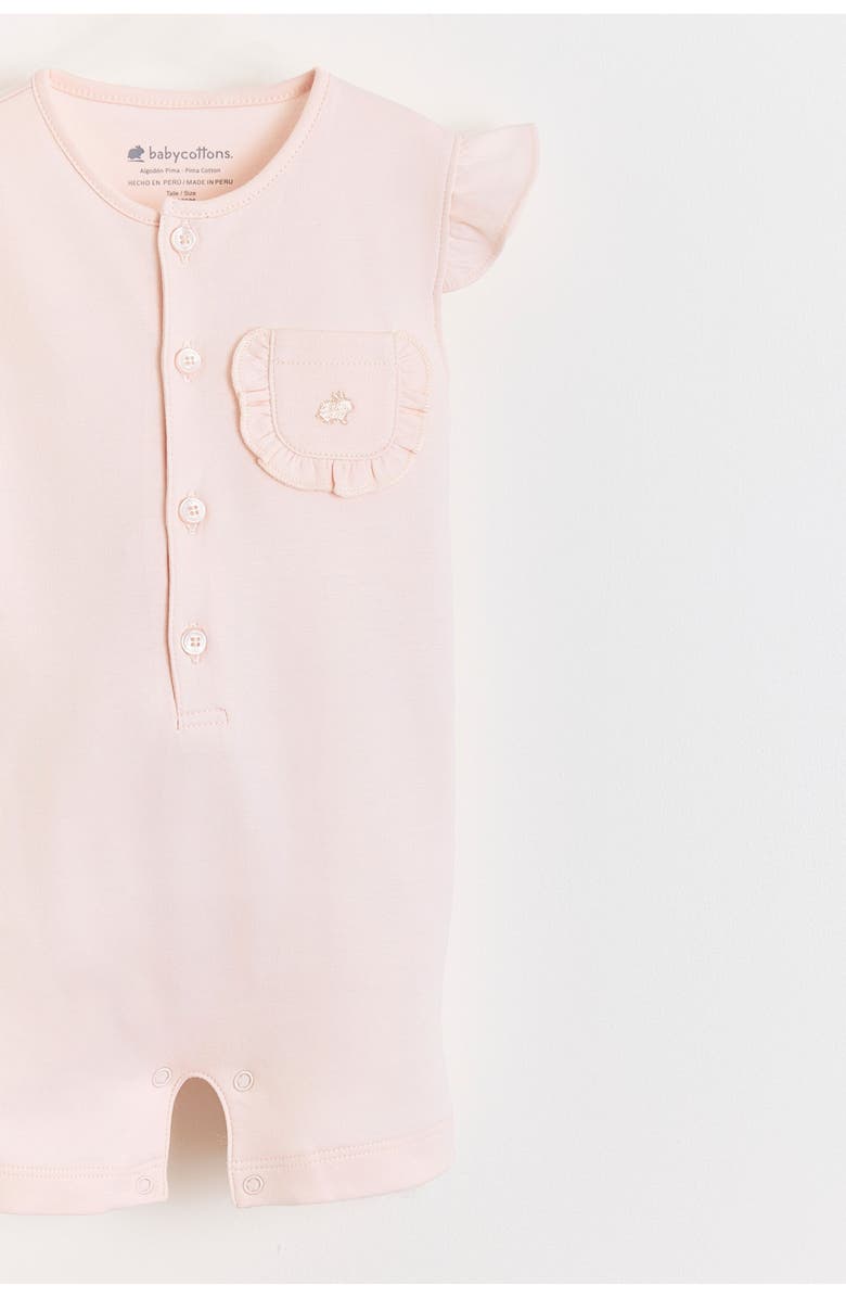 Babycottons Peony Baby Romper for Infant, Alternate, color, Pink