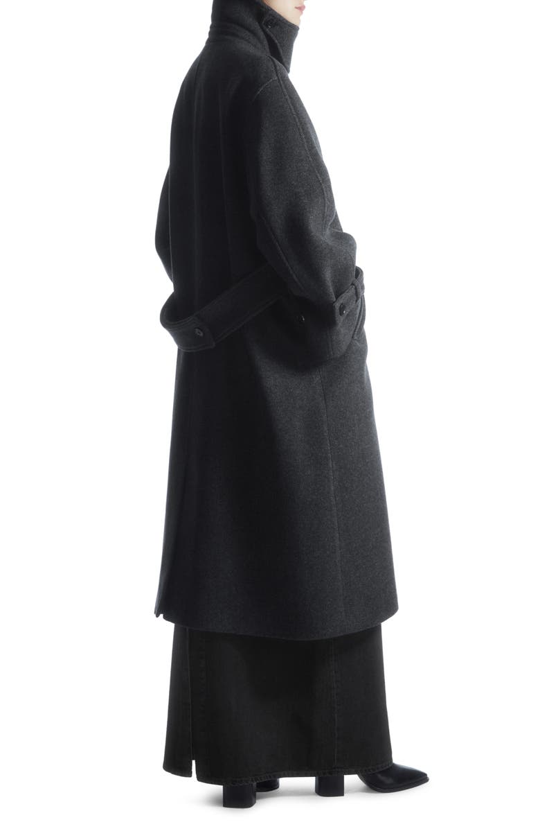 COS Oversize Herringbone Recycled Wool Blend Coat, Alternate, color,