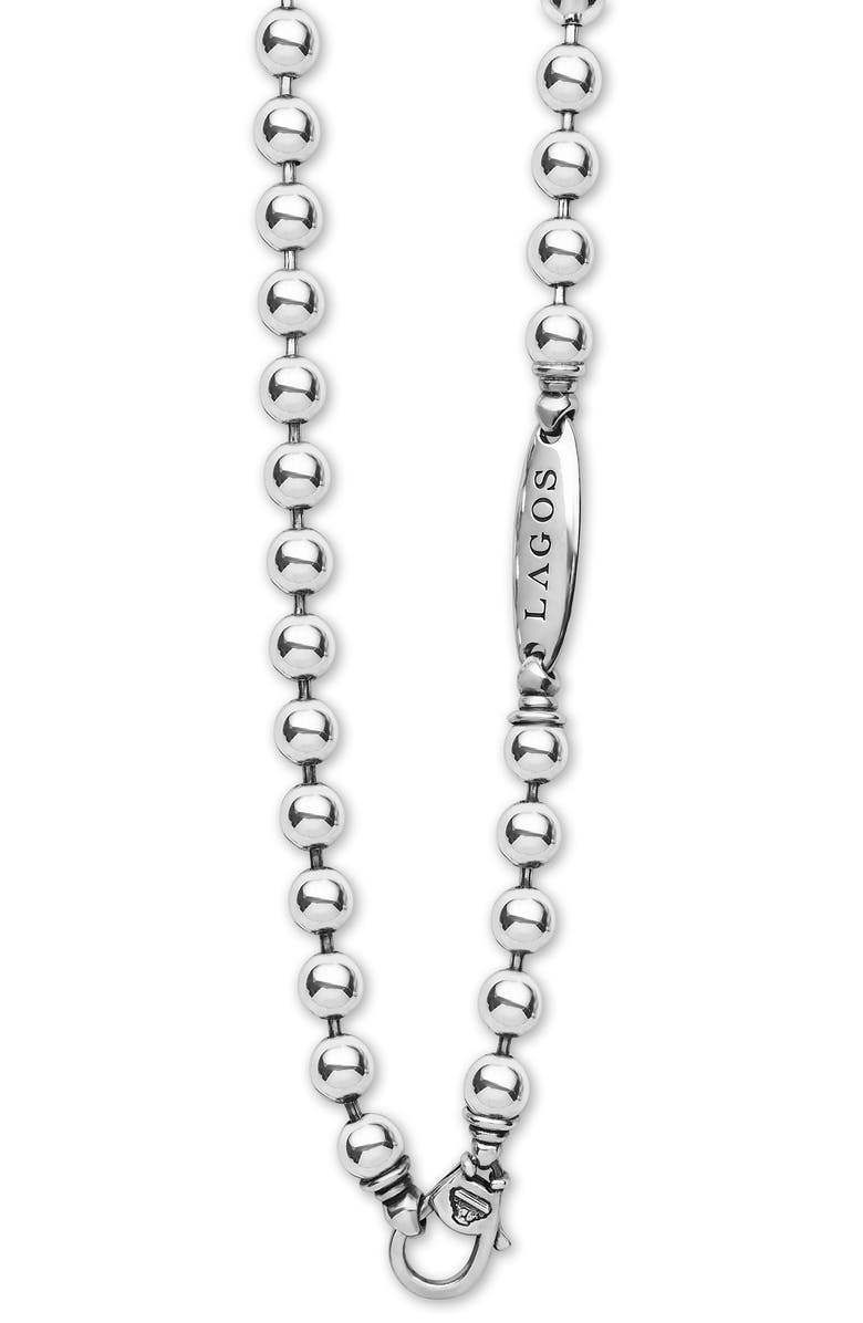 LAGOS Sterling Silver 8mm Ball Chain Necklace, Alternate, color, Silver