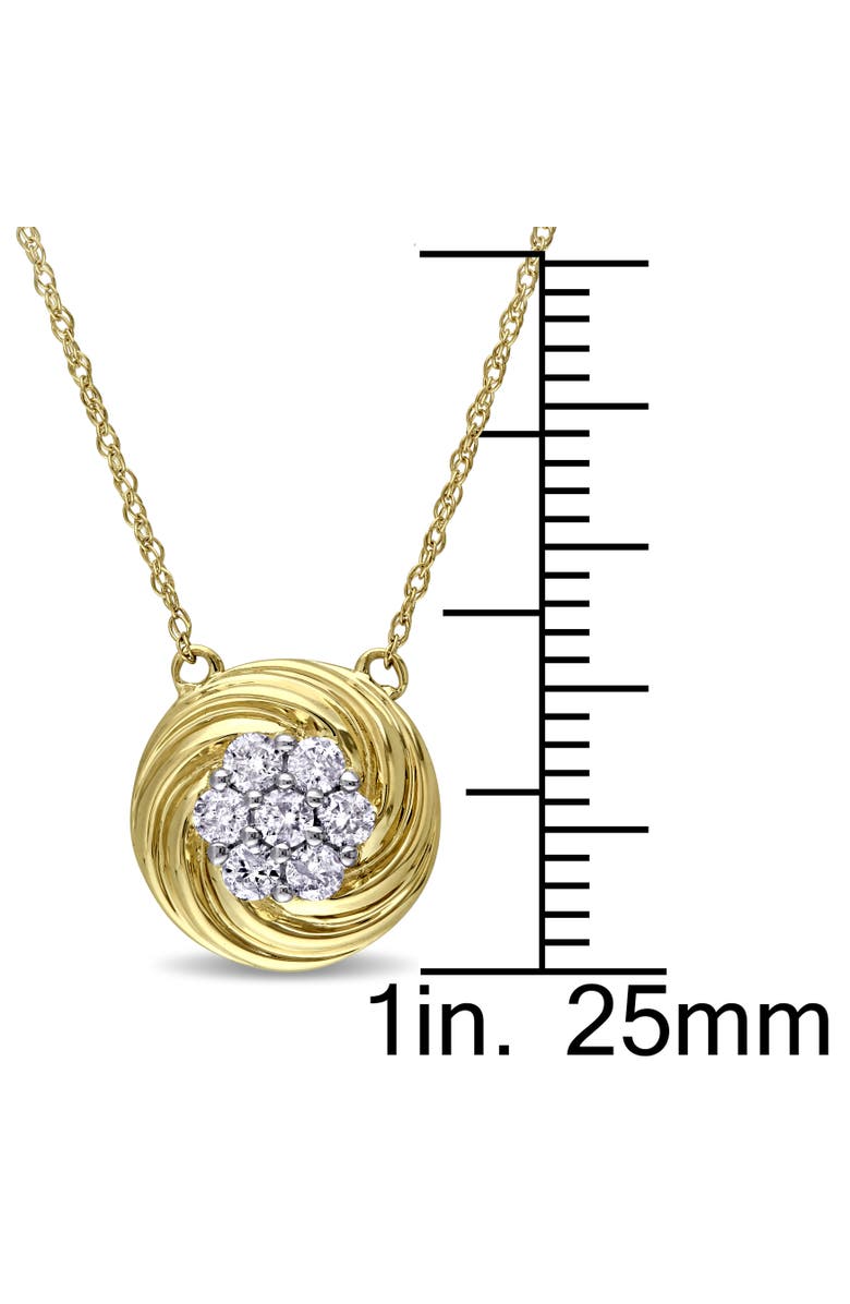 Julianna B. Diamond Swirl Pendant 10k Yellow Gold, Alternate, color, 