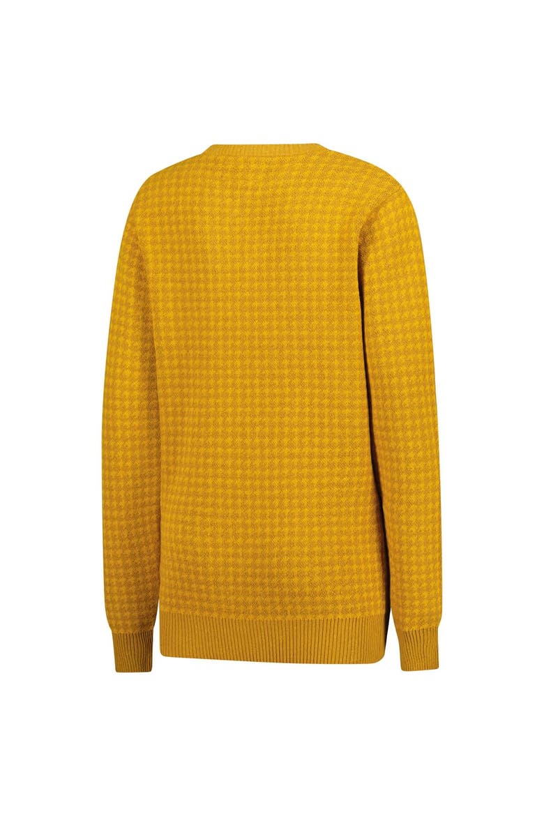 Unisex Uscape Apparel Maize Michigan Wolverines Renew Knit Vintage Houndstooth Sweater, Alternate, color, Maize