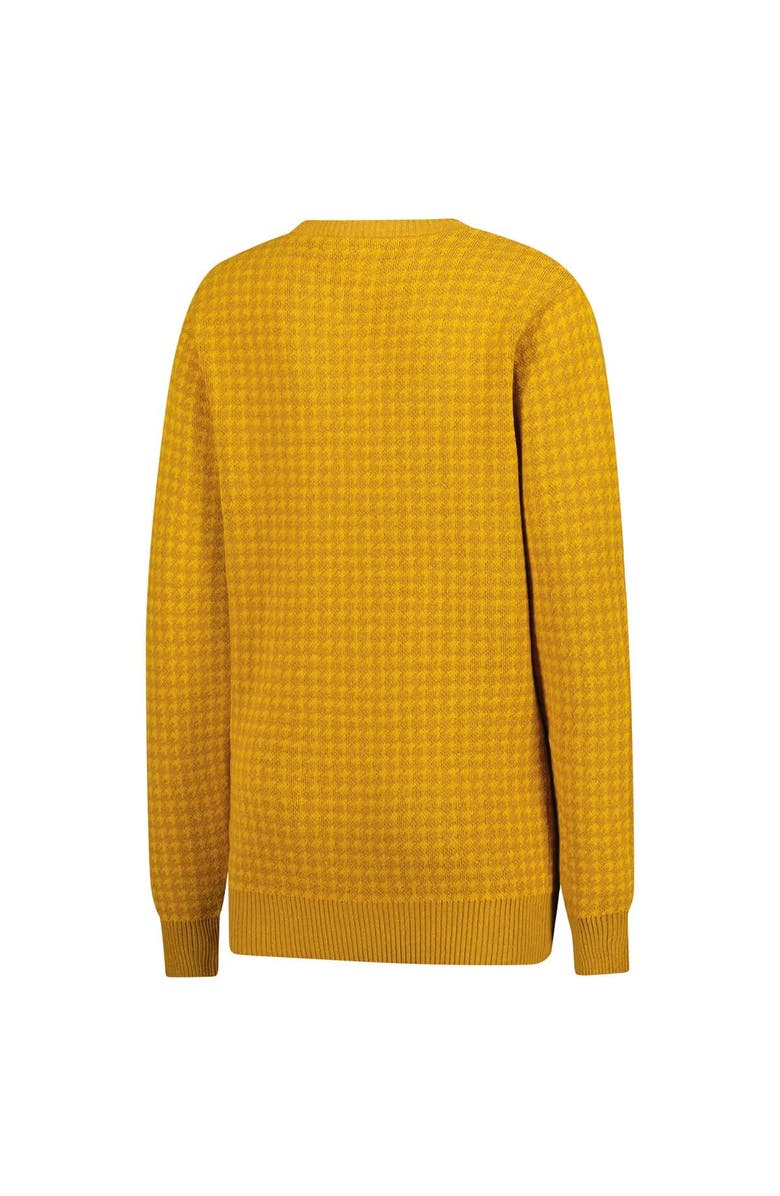 Uscape Apparel Unisex Uscape Apparel Maize Michigan Wolverines Renew Knit Vintage Houndstooth Sweater, Alternate, color, Maize