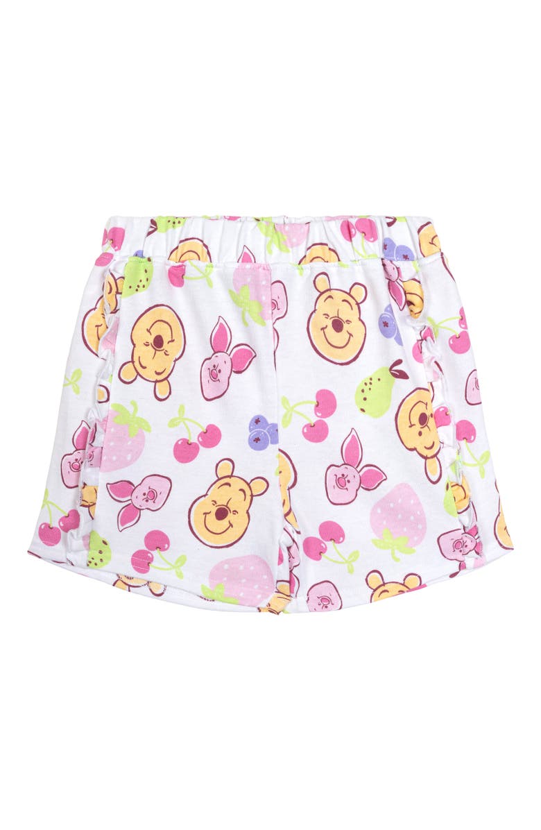Disney Winnie the Pooh Baby Girls' 2-Piece T-Shirt and Shorts Set, Alternate, color, Pooh Piglet Yellow