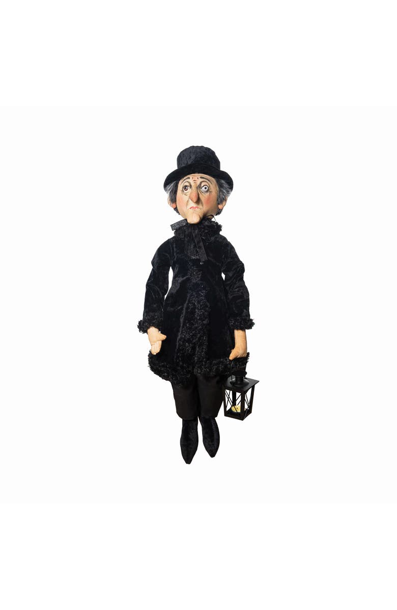 Gallerie II Peter Prue with Lantern Joe Spencer Gathered Traditions Soft Art Doll Fall Autumn Halloween Harvest Figure Figurine, Main, color, Black