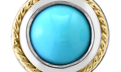 Effy Turquoise & Diamond Stud Earrings In Blue