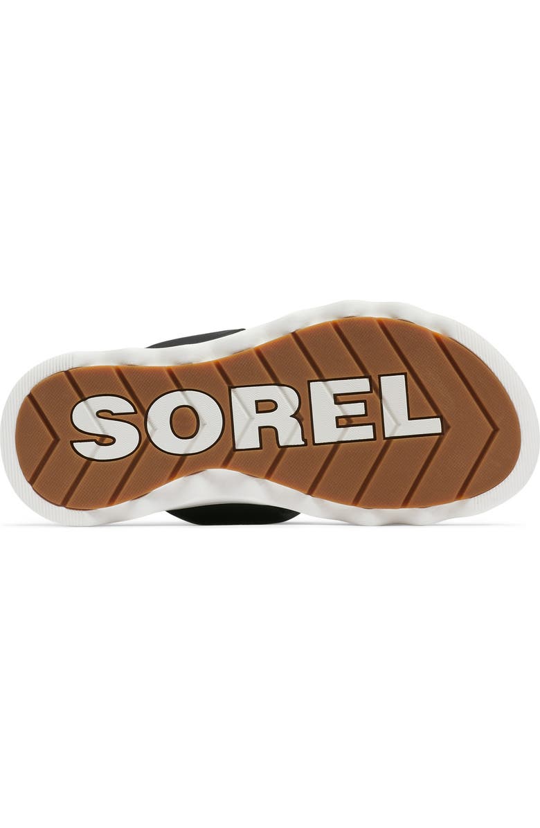 SOREL Viibe Twist Slide Sandal, Alternate, color, Black/ Sea Salt