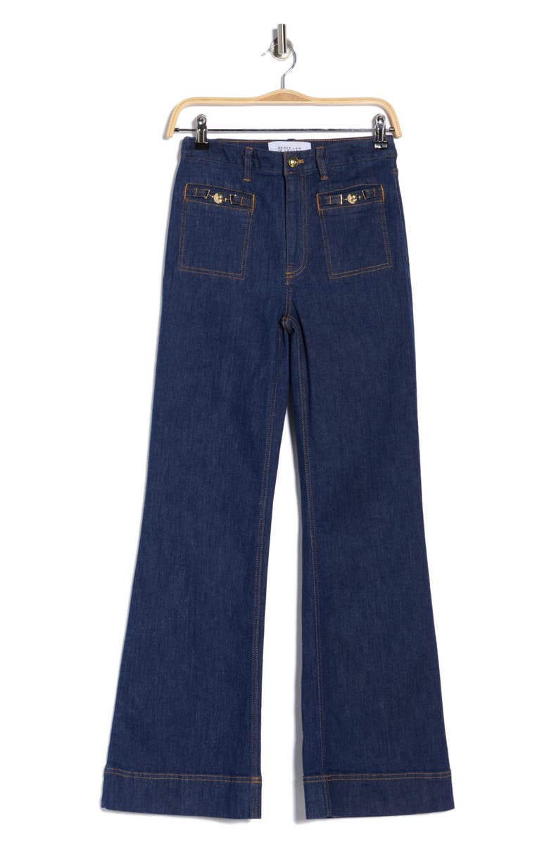 Derek Lam 10 Crosby Talwyn Horse Bit Hardware Bootcut Jeans, Alternate, color, Park Wash