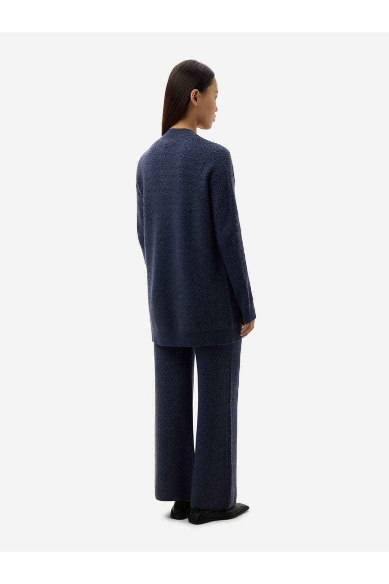 Ajour Knit Open front Cardigan, Alternate, color, crown blue