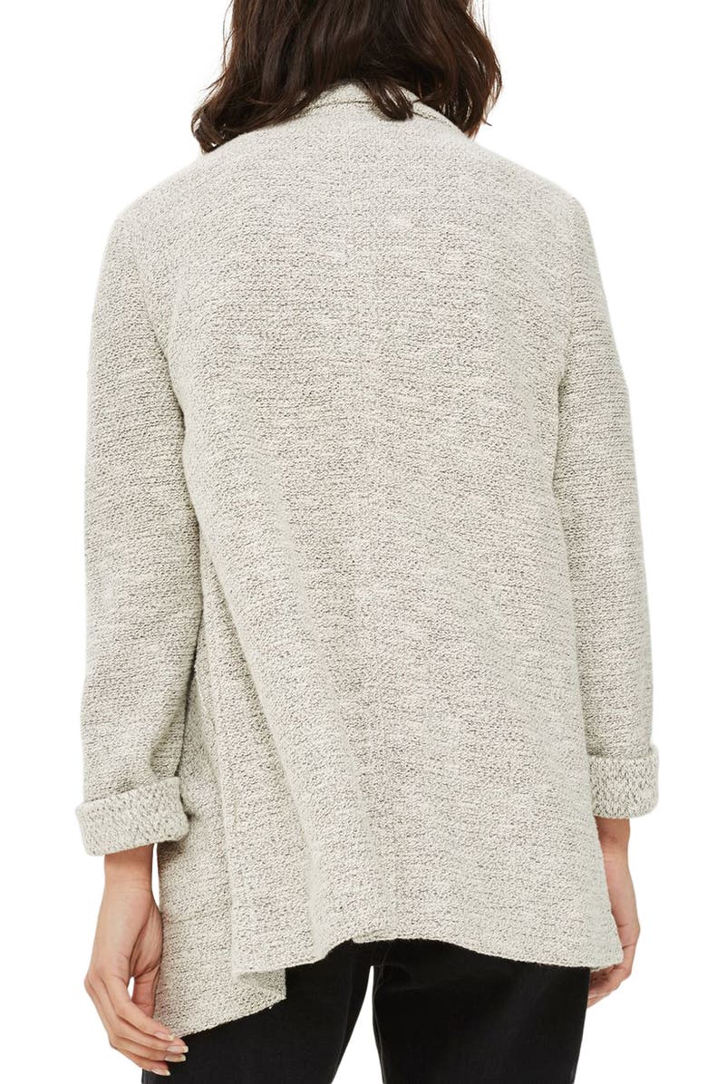 Topshop Textured Jersey Blazer, Alternate, color,