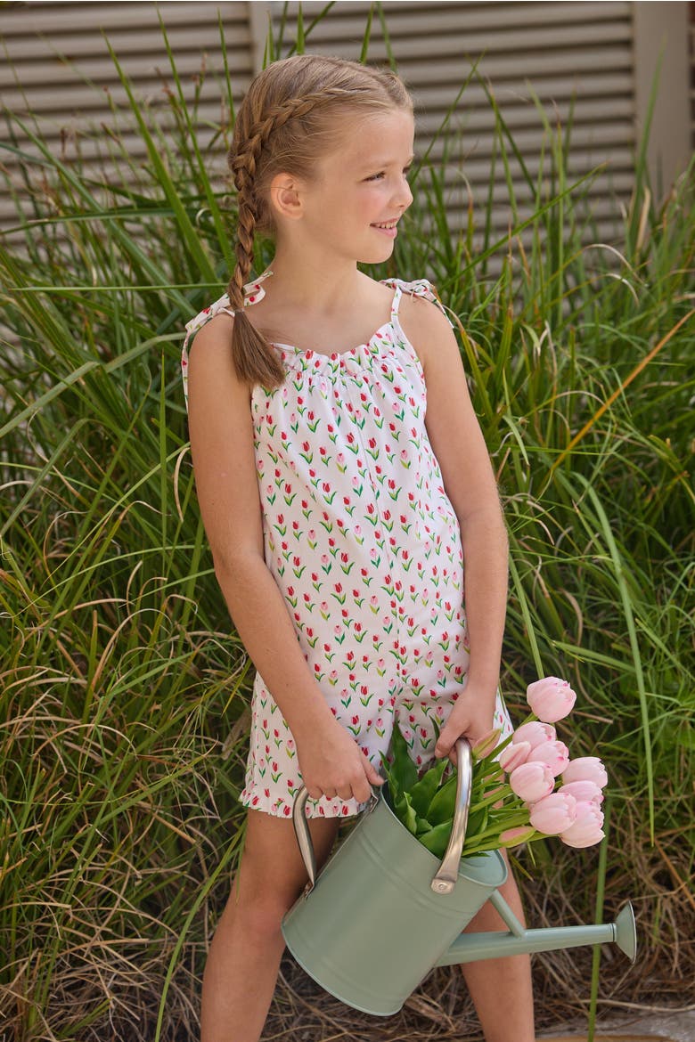 Kids' Mimi Romper, Alternate, color, Tulip Valley