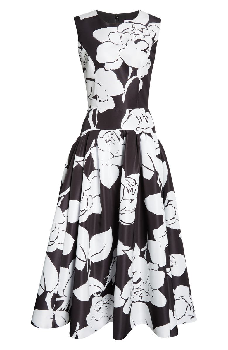 Carolina Herrera Floral Print Minidress, Alternate, color, 