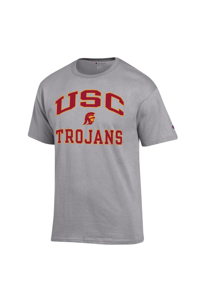 Champion Men's Champion Heather Gray USC Trojans High Motor T-Shirt, Alternate, color, 