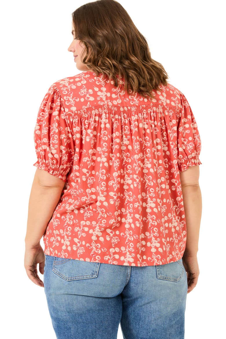 Plus Size Jade Blouse, Alternate, color, Burnt Orange