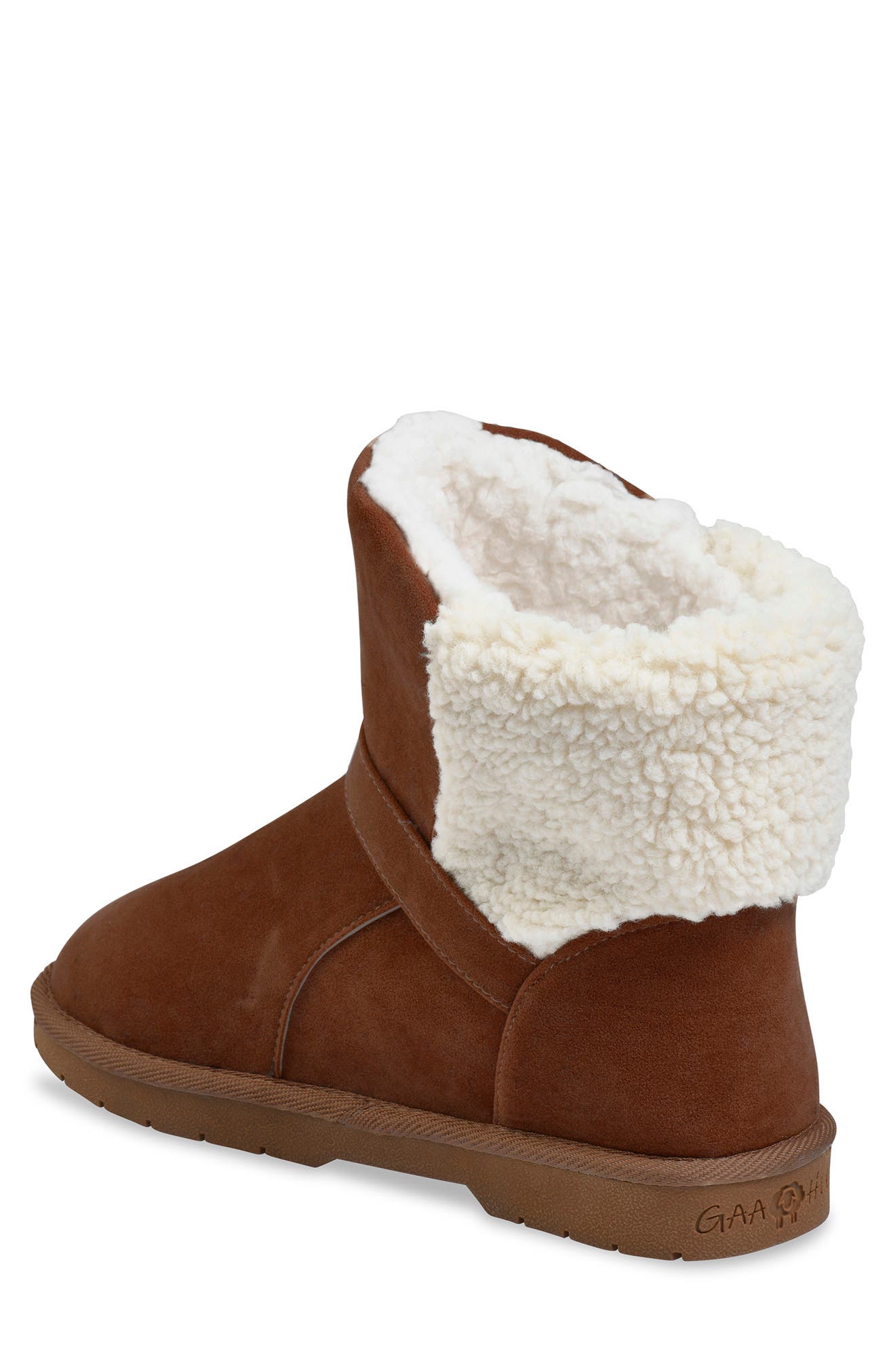 GAAHUU Buckled Faux Shearling Lined Water Resistant Boot, Alternate, color, 