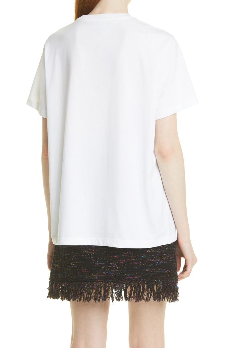 Smiley Flower Graphic Organic Cotton Tee, Alternate, color, BRIGHT WHITE