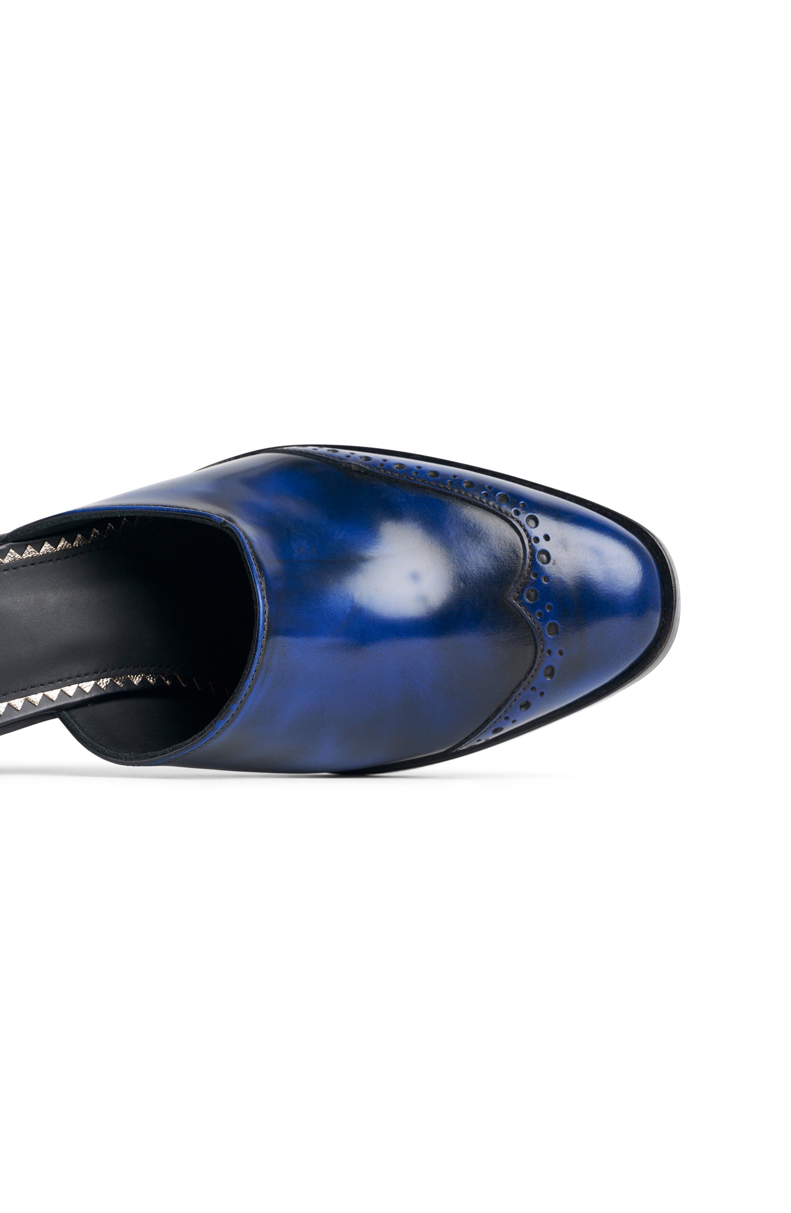 Ms. Johanna Heeled Mule, Alternate, color, SAPPHIRE
