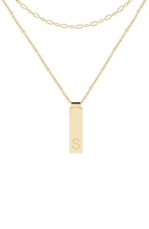 Maisie Set of 2 Initial Layering Necklaces