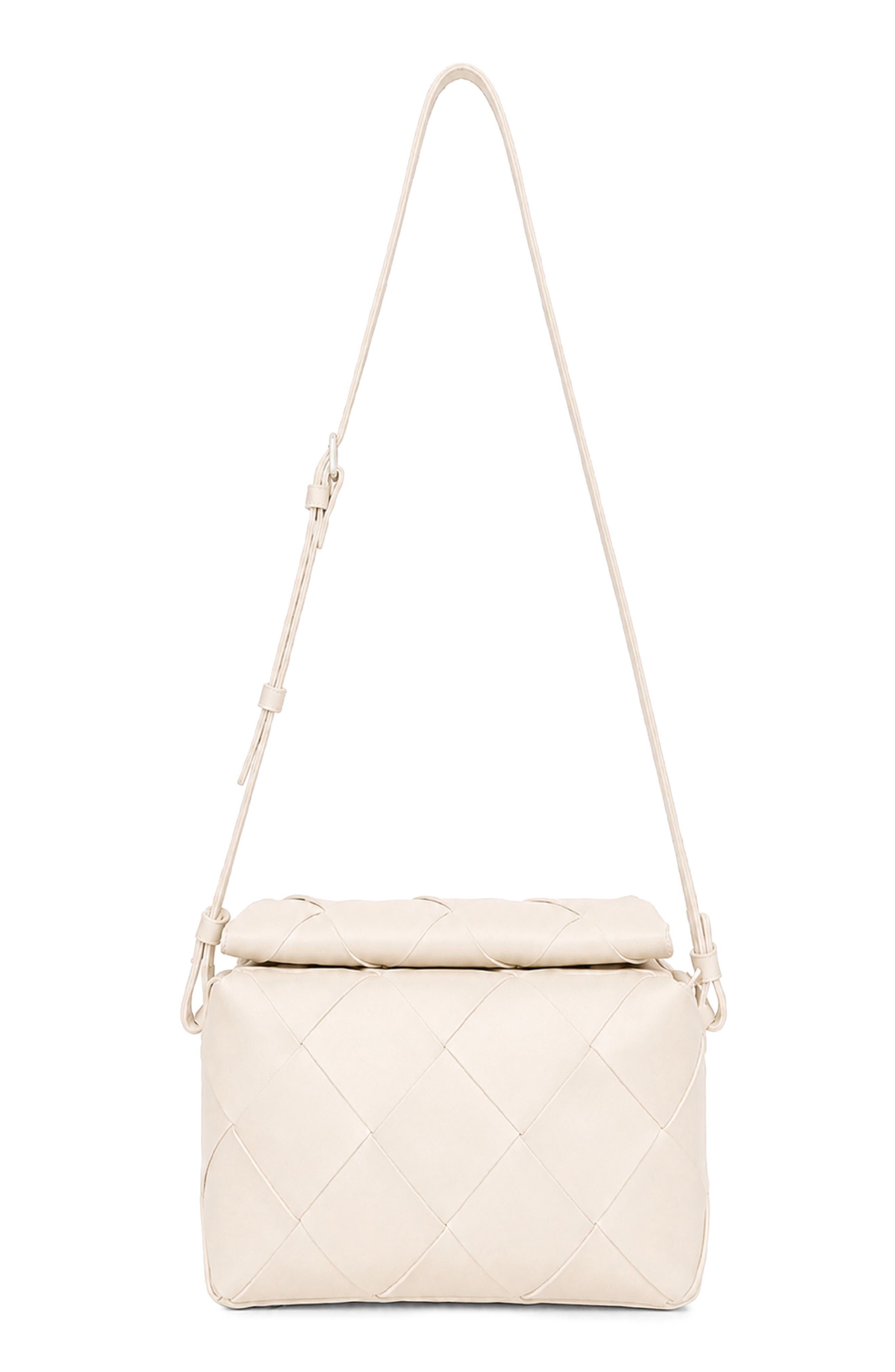 Maude Leather Crossbody Bag, Main, color, WARM WHITE