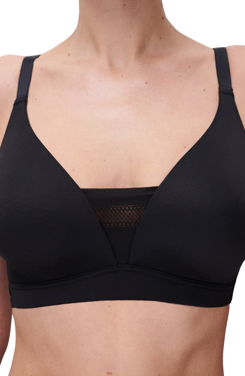 Chantelle Lingerie Easy Bliss Wireless Bra, Alternate, color, Black