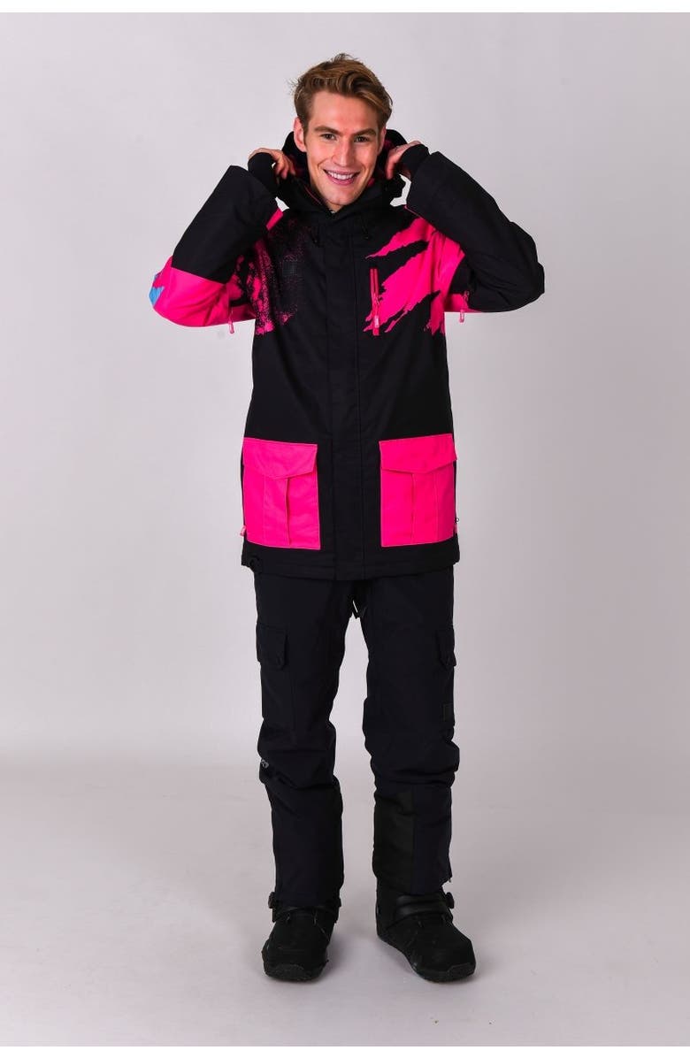 OOSC Afterparty Jacket, Alternate, color, Black & Pink