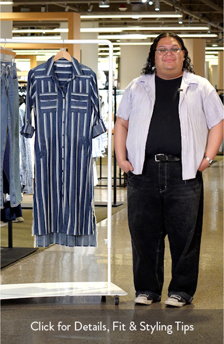 Daydream Stripe Shirtdress, sales video thumbnail