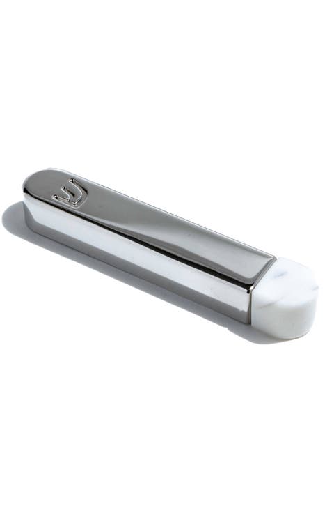 Coluna Small Marble & Stainless Steel Mezuzah