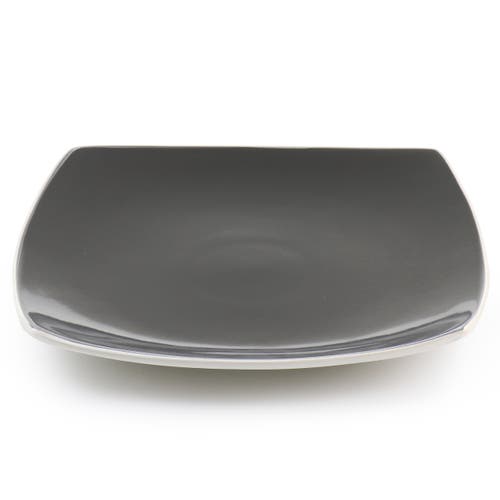 Gibson Elite 16 Piece Stoneware Dinnerware Set In Gray