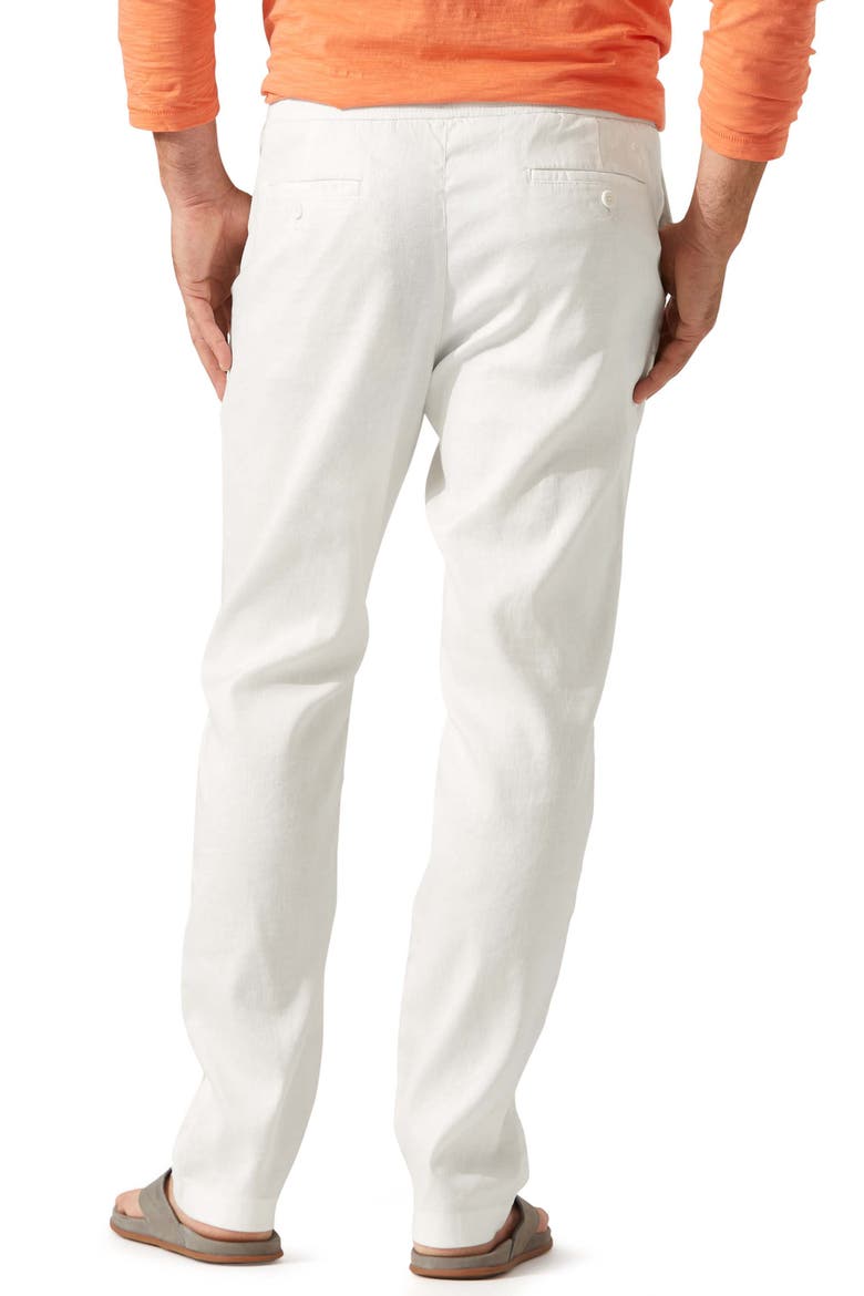 Beach Coast Stretch Linen & Cotton Pants, Alternate, color, CONTINENTAL