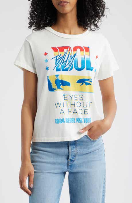 Daydreamer Billy Idol Eyes Without A Face Cotton Graphic T-Shirt
