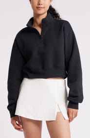 BP. Quarter Zip Fleece Detail Sweatshirt