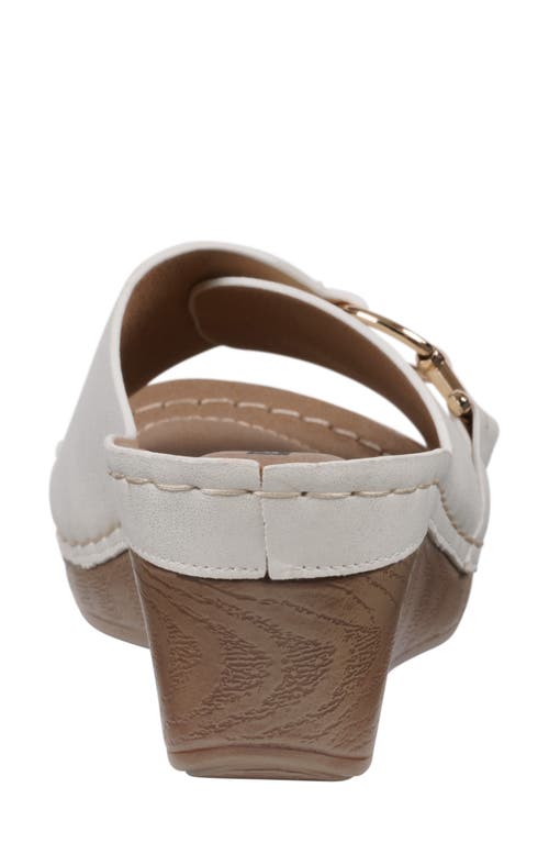 Gc Shoes Bay Wedge Sandal In White