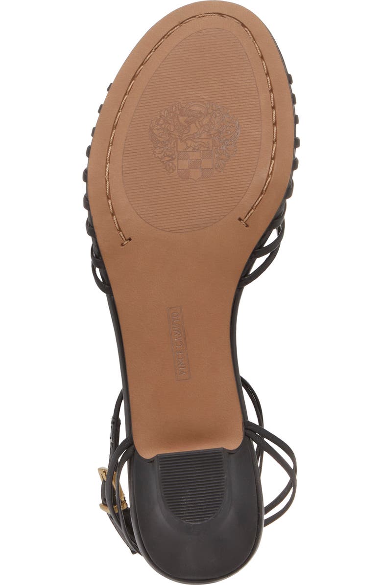 Vince Camuto Maura Ankle Strap Sandal, Alternate, color, Black