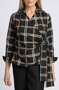 Foxcroft Salina Plaid Wrap Shirt
