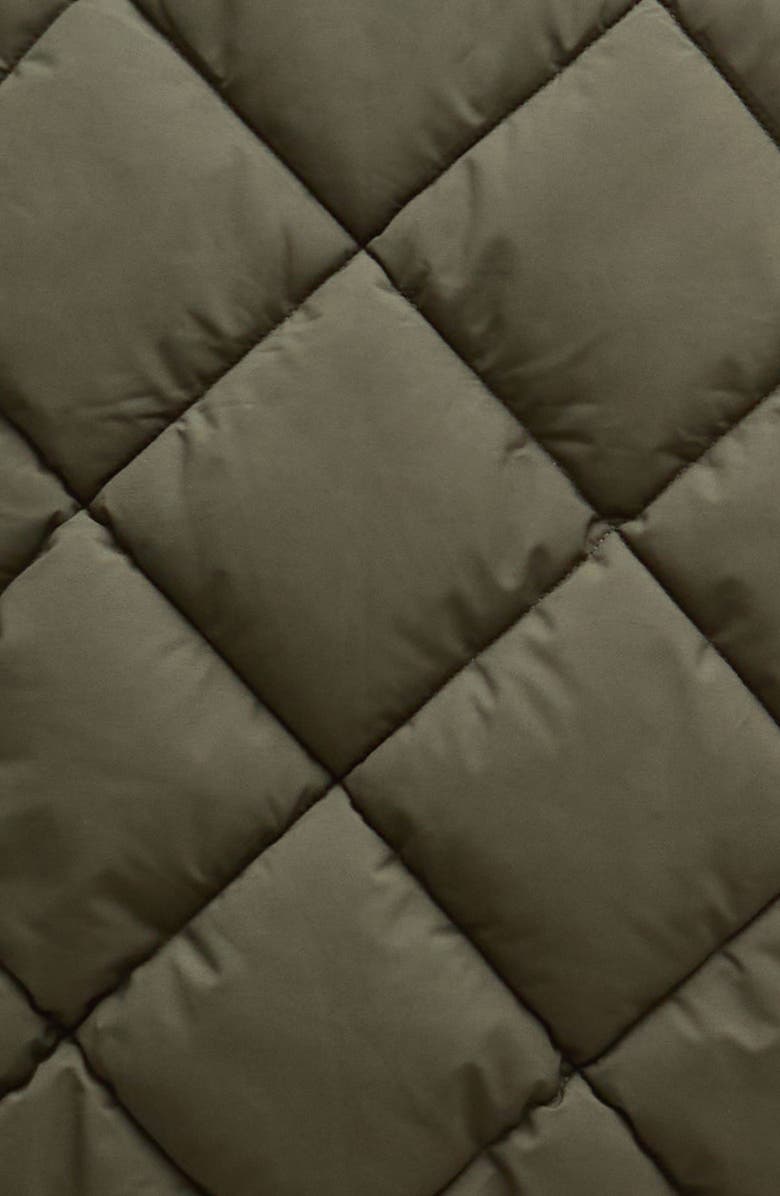 Barbour Becky Diamond Quilted Puffer Vest, Alternate, color, Olive/ Ancient Tartan