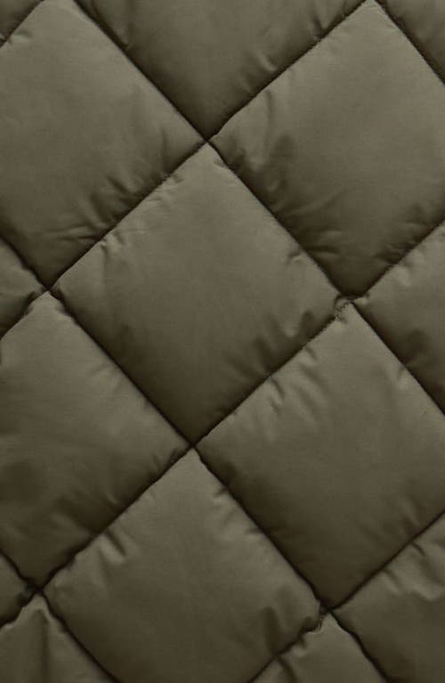 Barbour Becky Diamond Quilted Puffer Vest In Green