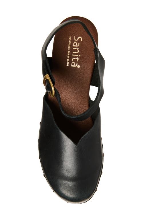 Sanita Solaima Ankle Strap Clog In Black