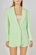 Endless Rose Tailored Single Button Blazer