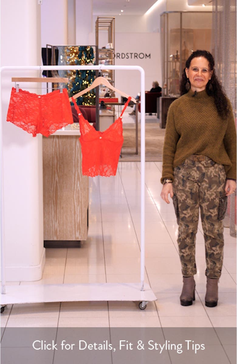 Stretch Lace Triangle Camisole
Shorts Set, sales video thumbnail