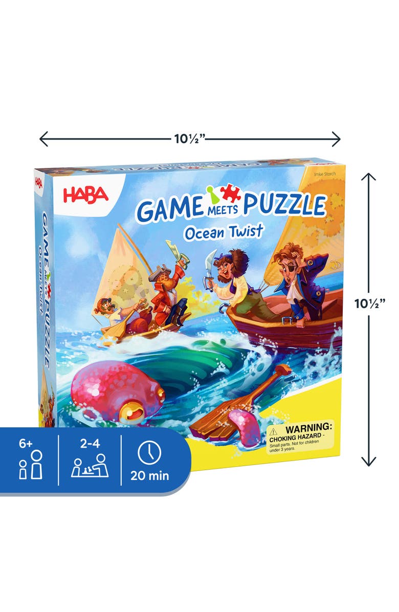 HABA Game Meets Puzzle - Ocean Twist, Kids Board Game, Alternate, color, Blue Multi