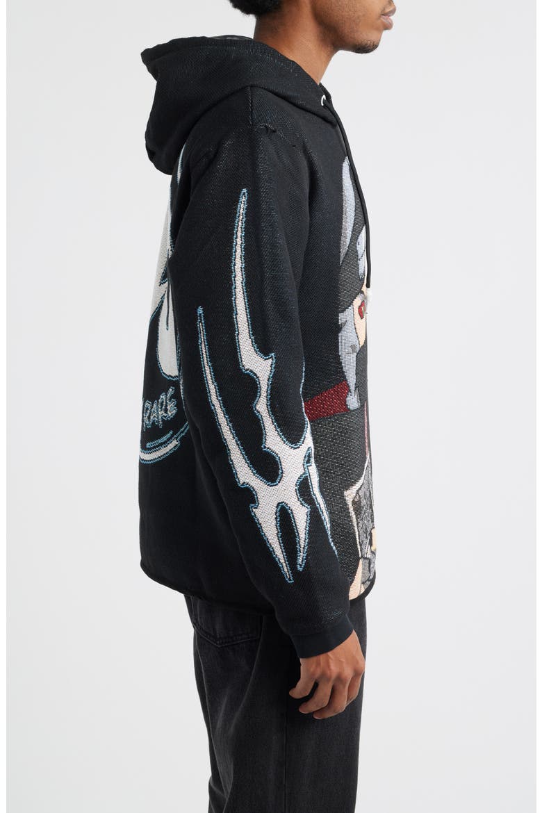 Kakuzu/Money Jacquard Hoodie, Alternate, color, BLACK